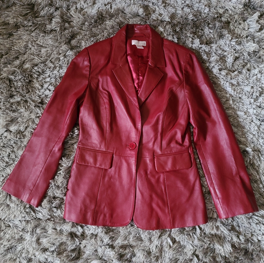 Spiegel Red Leather Jacket